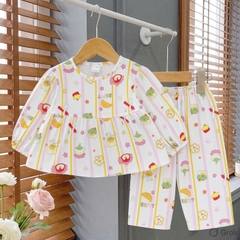 bé gái - babydoll tay dài lớn