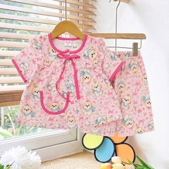 bé gái - tay ngắn quần lửng lớn