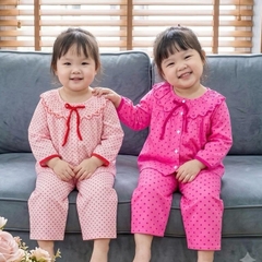 [xem kỹ bảng size] ĐỒ BỘ BÉ GÁI [13kg-46kg] Bộ tole tay dài quần dài cổ thêu - vải loại 1 [FREESHIP]