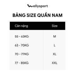Quần Short Thể Thao Nam Welly Sport - Màu Trắng White, Mã QDN01