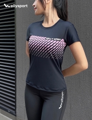 Áo Thun Thể Thao Nữ In Họa tiết, Welly Sport , Mã ANHT002