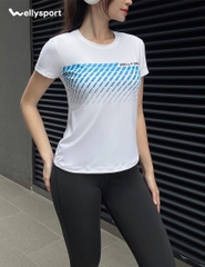 Áo Thun Thể Thao Nữ In Họa tiết, Welly Sport , Mã ANHT002