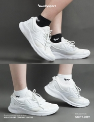 Tất Thể Thao Cổ Thấp, Màu Đen, Tất Nam Nữ Dệt Kim Cao Cấp, Welly Sport, Mã TAT02