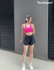 Áo Bra Tập Gym, Yoga Nữ, Màu Hồng Pink, Welly Sport, Mã AOBP