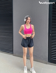 Áo Bra Tập Gym, Yoga Nữ, Màu Hồng Pink, Welly Sport, Mã AOBP