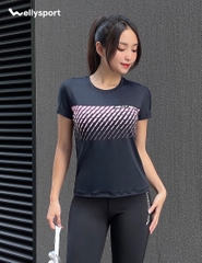 Áo Thun Thể Thao Nữ In Họa tiết, Welly Sport , Mã ANHT002