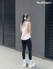 Áo Tanktop Tập Gym, Yoga Nữ, Welly Sport, Màu Hồng Nude, Mã ATTN02