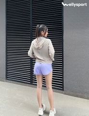 Áo Khoác Nữ Running Jacket Gió, Màu Be, Welly Sport, Mã AKN04