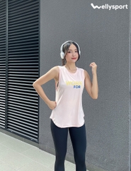Áo Tanktop Tập Gym, Yoga Nữ, Welly Sport, Màu Hồng Nude, Mã ATTN02