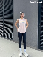 Áo Tanktop Tập Gym, Yoga Nữ, Welly Sport, Màu Hồng Nude, Mã ATTN02