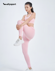 Bộ Đồ Tập Yoga, Gym Nữ 4 dây - Màu Hồng Peony, Mã 4DHNM