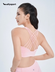 Bộ Đồ Tập Yoga, Gym Nữ 4 dây - Màu Hồng Peony, Mã 4DHNM