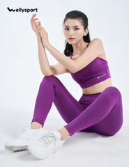 Bộ Đồ Tập Yoga, Gym Nữ 1 dây - Màu Tím Pansy, Mã BOTN01