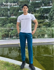 Quần Dài Nam Thể Thao, Màu Xanh, Welly Sport, Mã QDN07
