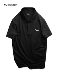 Áo Polo Nam Trơn Cao Cấp, Màu Đen, Welly Sport, Mã APLN01