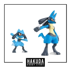 Mô hình Pokemon Plamo Collection 44 Riolu & Lucario (Select Series) - Mô hình chính hãng Bandai Nhật Bản