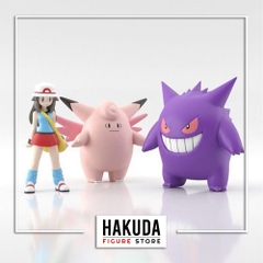 Mô hình P-Bandai Pokemon Scale World 1/20 Leaf & Clefable & Gengar (Kanto Region) - Chính hãng Bandai Nhật Bản