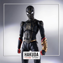 Mô hình S.H.Figuarts 1/12 SHF Spider Man Black & Gold Suit (No Way Home) - Chính hãng Bandai Nhật Bản