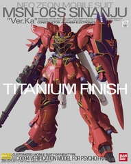 Mô hình MG 1/100 Sinanju Ver Ka (Titanium Finish) - Chính hãng Bandai Nhật Bản