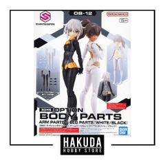 Mô hình phụ kiện 30MS OB12 Option Body Parts Arm Parts & Leg Parts (White/Black) - Chính hãng Bandai Nhật Bản