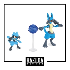Mô hình Pokemon Plamo Collection 44 Riolu & Lucario (Select Series) - Mô hình chính hãng Bandai Nhật Bản