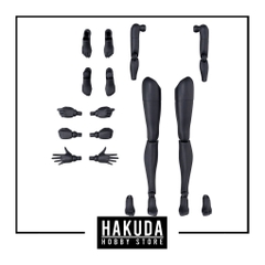 Mô hình phụ kiện 30MS OB12 Option Body Parts Arm Parts & Leg Parts (White/Black) - Chính hãng Bandai Nhật Bản