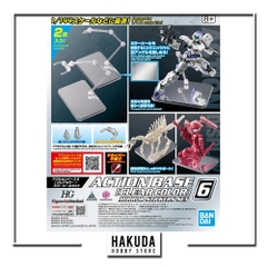 Phụ Kiện Action Base 6 Clear Color Mirror Stickers Set - Giá trưng bày mô hình HG/RG/MG - Chính hãng Bandai Nhật Bản