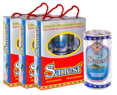NƯỚC YẾN SANEST KHÔNG ĐƯỜNG hộp 6lon (thùng 10 hộp)