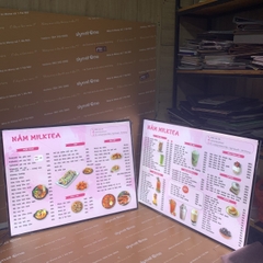 Menu trà sữa