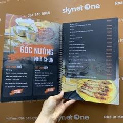 Menu quán nướng