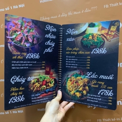 Menu quán nhậu