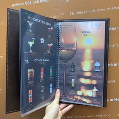 Menu quán bar