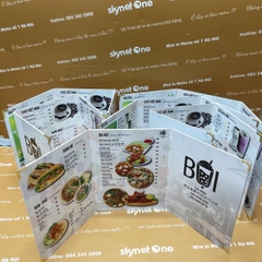 Menu cafe