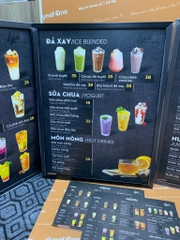 menu quán cafe