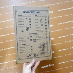 menu cầm tay
