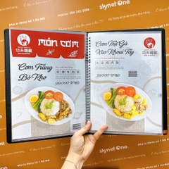 Menu nhà hàng