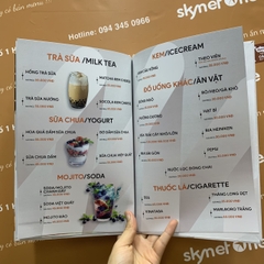 Menu quán ăn