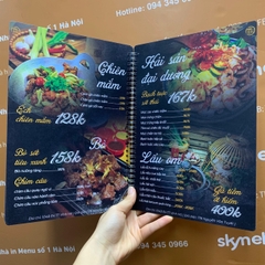 Menu quán nhậu