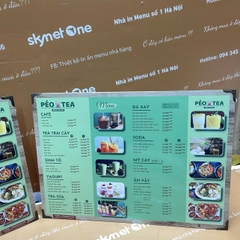 menu trà sữa
