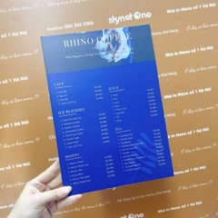 menu cầm tay