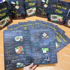 Menu nhà hàng