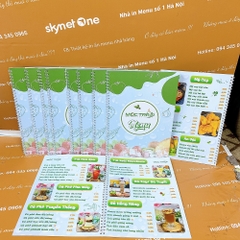 menu trà sữa