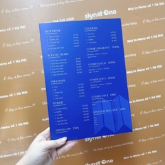 Menu quán bar
