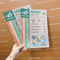 menu cầm tay