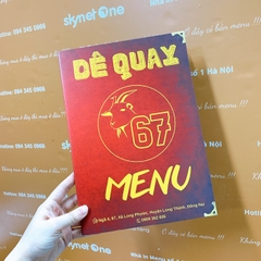 menu quán nhậu
