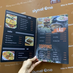 Menu quán nướng