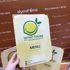 Menu trà chanh