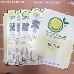 Menu trà chanh