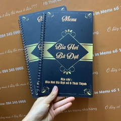 Menu quán nhậu