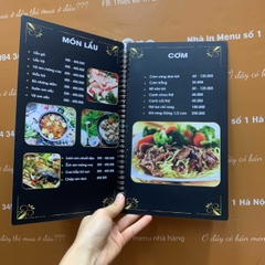 Menu quán nhậu
